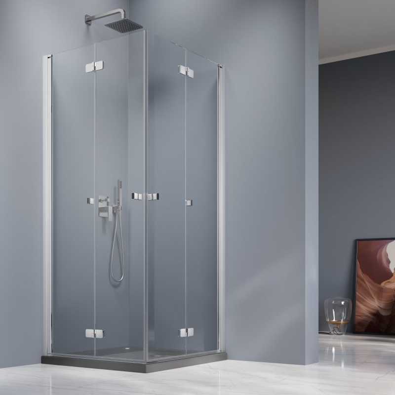 Vixor Vesa 8 CF2 Kabina prysznicowa kwadratowa chrom 90Lx90P cm (N10-22090-01-01L+N10-22090-01-01R)