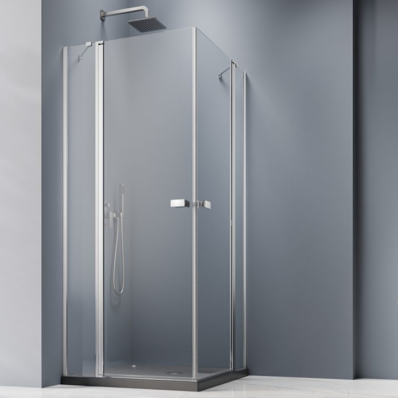 Vixor Vesa 8 CG2 Kabina prysznicowa prostokątna chrom 80Lx90P cm (N10-21080-01-01L+N10-21090-01-01R)