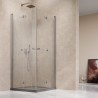 Vixor Vesa 6 CF2 Kabina prysznicowa prostokątna nikiel szczotkowany 90Lx80P cm (N09-22090-91-01L+N09-22080-91-01R)