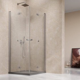 Vixor Vesa 6 CF2 Kabina prysznicowa prostokątna nikiel szczotkowany 100Lx80P cm (N09-22100-91-01L+N09-22080-91-01R)