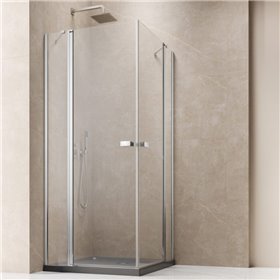 Vixor Vesa 6 CG2 Kabina prysznicowa prostokątna chrom 100Lx80P cm (N09-21100-01-01L+N09-21080-01-01R)