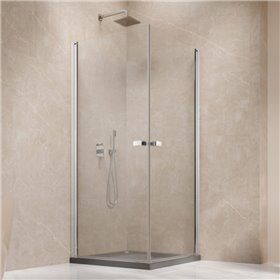 Vixor Vesa 6 CW2 Kabina prysznicowa kwadratowa chrom 100Lx100P cm (N09-21100-01-01L+N09-21100-01-01R)