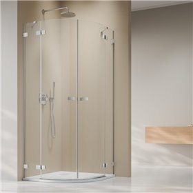 Vixor Sona 6 Lite RG2 Kabina prysznicowa półokrągła chrom 80Lx80P cm (N02-71080-01-01L+N02-71080-01-01R)