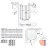 Vixor Sona 6 Lite RG2 Kabina prysznicowa półokrągła chrom 100Lx90P cm (N02-71100-01-01L+N02-71090-01-01R)