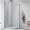 Vixor Sona 6 RG2 Kabina prysznicowa półokrągła chrom 90Lx90P cm (N01-71090-01-01L+N01-71090-01-01R)