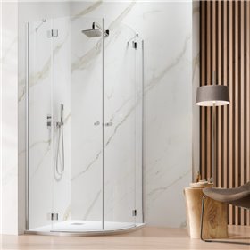 Vixor Mida 6 RG2 Kabina prysznicowa półokrągła chrom 90x90 cm (N12-71104-01-01)