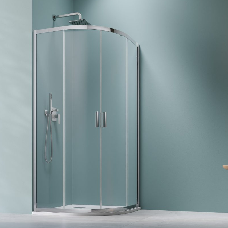 Vixor Formula RG2 Kabina prysznicowa półokrągła chrom błyszczący 80x80 cm (N11-70102-01-01)