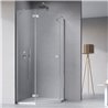 Vixor Sona 8 PG1 Kabina prysznicowa pięciokątna lewa chrom 100x100 cm (N03-40600-01-01L+N03-42106-00-01)