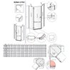 Vixor Sona 6 PG1 Kabina prysznicowa pięciokątna prawa chrom 100x100 cm (N01-40000-01-01R+N01-42106-00-01)