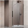 Vixor Milo 8 DG1 Drzwi prysznicowe przesuwne czarny mat prawe 160 cm (N05-01822-54-01R, N05-80780-00-01)