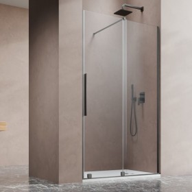Vixor Milo 8 DG1 Drzwi prysznicowe przesuwne gunmetal szczotkowany prawe 120 cm (N05-01622-92-01R, N05-80580-00-01)