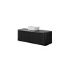 Uptrend Maiori szafka z blatem 140 cm 2D0S czarna noc - wariant drzwi Tip-On (006-SU140-04)