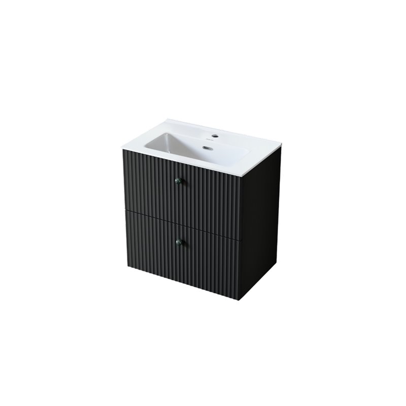 Uptrend Panarea szafka pod umywalkę 80 cm 0D2S czarny mat (005-SU80-03)