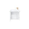 Uptrend Nook zestaw szafka z umywalką 55 cm 2D0S biały mat - uchwyt miedź (010-SU55-02+TR41366)