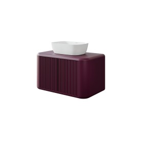 Uptrend Maiori szafka z blatem 80 cm 2D0S welur bordo - wariant drzwi Tip-On (006-SU80-03)