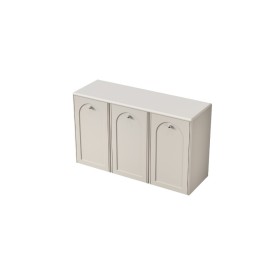 Uptrend Bodo zestaw szafka z blatem 126 cm 3D0S muśnięcie kaszmiru - uchwyt stal szczotkowana (011-SU126-03+011-BL126-02)