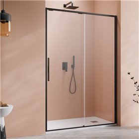 Vixor Tiso 6 DG1 Drzwi prysznicowe przesuwne prawe czarny mat 120 cm (N13-01120-54-01R)