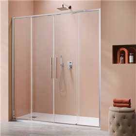 Vixor Tiso 6 DG2 Drzwi prysznicowe przesuwne chrom 160 cm (N13-06160-01-01)