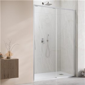 Vixor Tiso 6 lite DG1 Drzwi prysznicowe przesuwne prawe chrom 160 cm (N14-01160-01-01R)