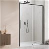 Vixor Tiso 6 lite DG1 Drzwi prysznicowe przesuwne prawe czarny mat 100 cm (N14-01100-54-01R)