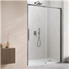 Vixor Tiso 6 lite DG1 Drzwi prysznicowe przesuwne prawe gunmetal szczotkowany 120 cm (N14-01120-92-01R)