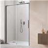 Vixor Tiso 6 lite DG1 Drzwi prysznicowe przesuwne lewe gunmetal szczotkowany 150 cm (N14-01150-92-01L)