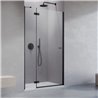 Vixor Sona 8 DG1 Drzwi prysznicowe otwierane na zewnątrz prawe czarny mat 120 cm (N03-80812-00-01R, N03-01333-54-01R)