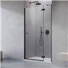 Vixor Sona 8 DG1 Drzwi prysznicowe otwierane na zewnątrz lewe czarny mat 130 cm (N03-80812-00-01L, N03-01333-54-01L)