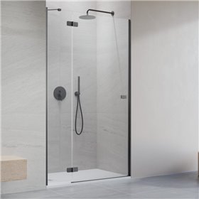 Vixor Sona 6 DG1 Drzwi prysznicowe otwierane na zewnątrz lewe gunmetal szczotkwoany 100 cm (N01-01100-92-01L)