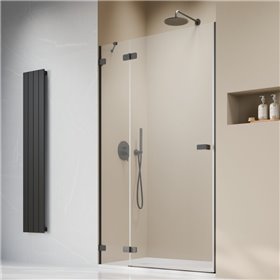 Vixor Sona 6 Lite DG1 Drzwi prysznicowe otwierane na zewnątrz lewe gunmetal szczotkowany 130 cm (N02-01130-92-01L)