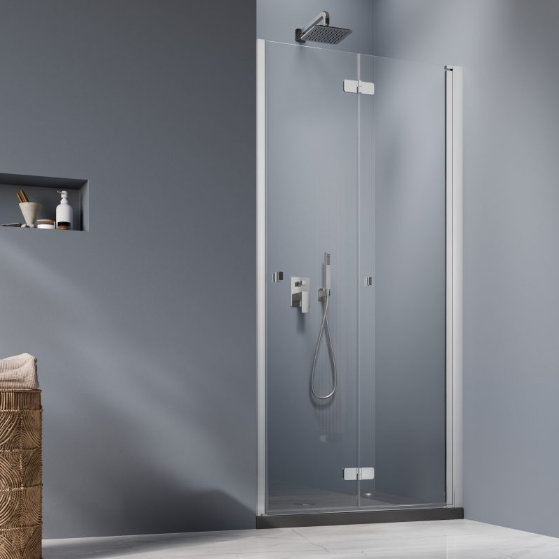 Vixor Vesa 8 DF1 Drzwi prysznicowe składane prawe chrom 80 cm (N10-04080-01-01R)