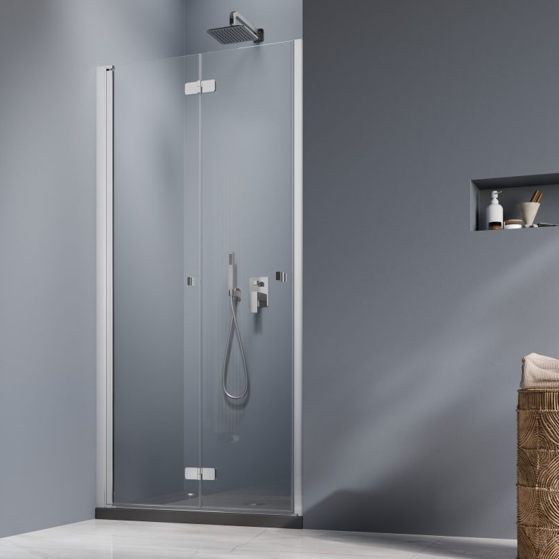 Vixor Vesa 8 DF1 Drzwi prysznicowe składane lewe chrom 90 cm (N10-04090-01-01L)