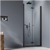 Vixor Vesa 8 DF1 Drzwi prysznicowe składane prawe czarny mat 90 cm (N10-04090-54-01R)