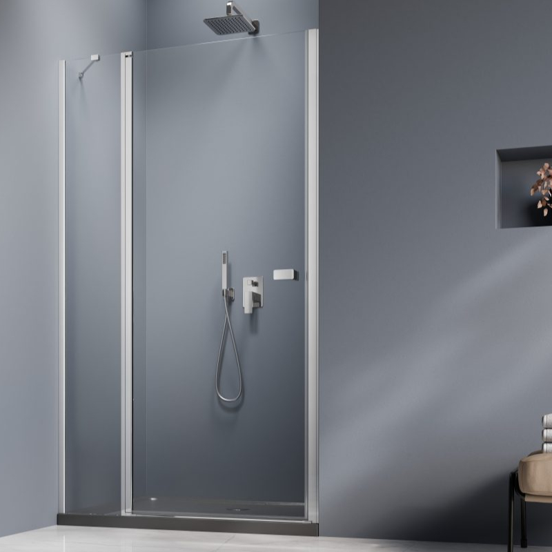 Vixor Vesa 8 DG1 Drzwi prysznicowe otwierane na zewnątrz lewe chrom 120 cm (N10-01120-01-01L)