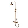Kohlman Axel Brushed Copper Zestaw prysznicowy natynkowy (QW276ABC)