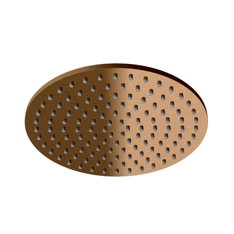 Kohlman Axel Brushed Copper Zestaw prysznicowy z deszczownicą 25cm (QW210ABCR25)