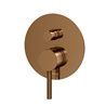 Kohlman Axel Brushed Copper Zestaw prysznicowy z deszczownicą 25cm (QW210ABCR25)