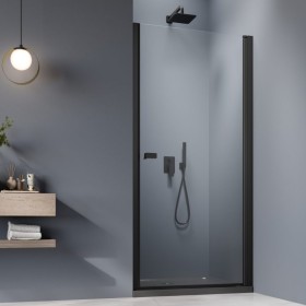 Vixor Vesa 8 DW1 Drzwi prysznicowe wahadłowe prawe czarny mat 100 cm (N10-00100-54-01R)