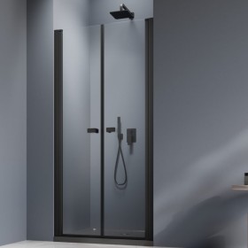 Vixor Vesa 8 DG2 (35L+35P cm) Drzwi prysznicowe powójne wahadłowe czarny mat 70 cm (N10-05035-54-01L+N10-05035-54-01R)