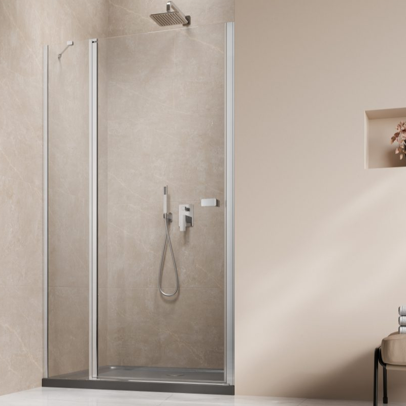 Vixor Vesa 6 DG1 Drzwi prysznicowe wahadłowe lewe chrom 90 cm (N09-01090-01-01L)