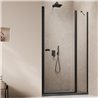 Vixor Vesa 6 DG1 Drzwi prysznicowe wahadłowe prawe czarny mat 90 cm (N54-01090-54-01R)