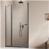 Vixor Vesa 6 DG1 Drzwi prysznicowe wahadłowe lewe gunmetal szczotkowany 100 cm (N09-01100-92-01L)