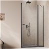 Vixor Vesa 6 DG1 Drzwi prysznicowe wahadłowe prawe gunmetal szczotkowany 110 cm (N09-01110-92-01R)