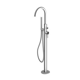 Kohlman Axel Brushed Nickel Bateria wannowa wolnostojąca z obrotową wylewką (QF1165ABN)