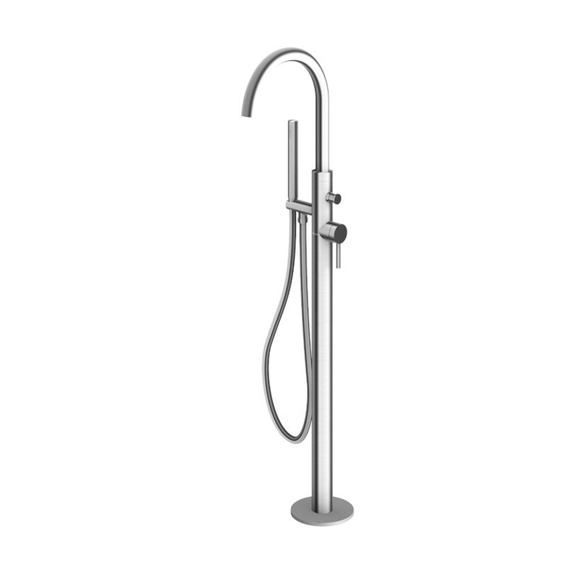 Kohlman Axel Brushed Nickel Bateria wannowa wolnostojąca z obrotową wylewką (QF1165ABN)