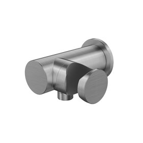 Kohlman Axel Brushed Nickel Uchwyt słuchawkowy z przyłączem wody 1/2
