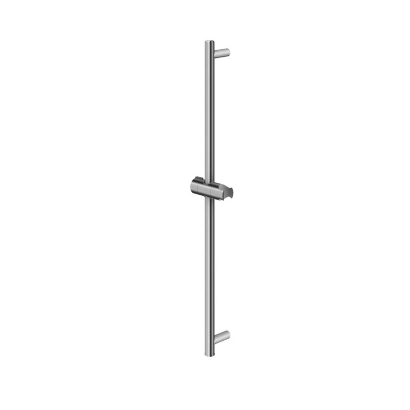 Kohlman Axel Brushed Nickel Reling przysznicowy czarny (RELING QW002ABN)