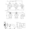 Kohlman Axel Brushed Nickel Zestaw wannowy (QW260ABN230)