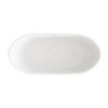 Balneo Parma Wanna wolnostojąca NO RIM 170 x 72 cm biała akrylowa z przelewem i białym korkiem (J0201020301-1)