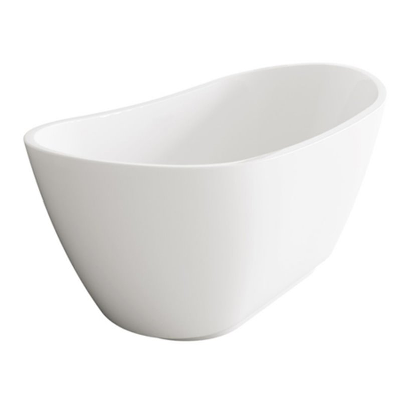 Balneo Parma Wanna wolnostojąca NO RIM 170 x 72 cm biała akrylowa z przelewem i białym korkiem (J0201020301-1)